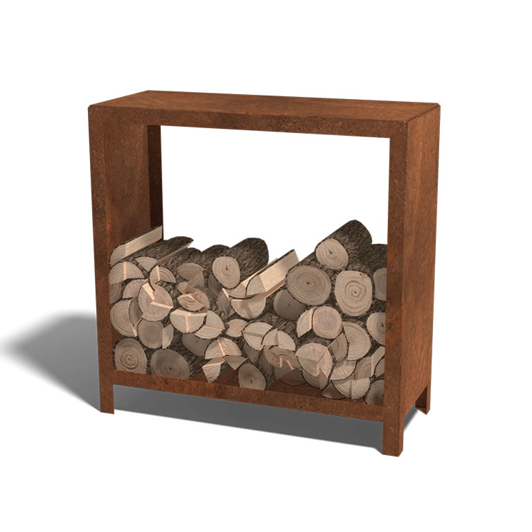 LE&Ntilde;ERO ACERO CORTEN MENDARO (100X100X40cm) | Kreo Jardiner&iacute;a