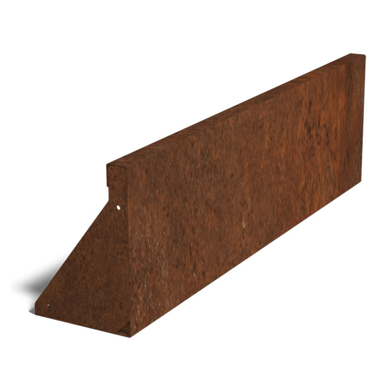 MURO CONTEN. ACERO CORTEN 30cm alt (100cm long.) | Kreo Jardiner&iacute;a