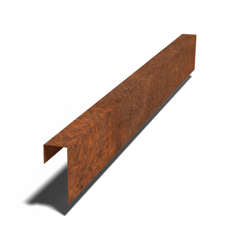 PERFIL ACERO CORTEN (15x6x5cm) (150cm long.) | Kreo Jardiner&iacute;a
