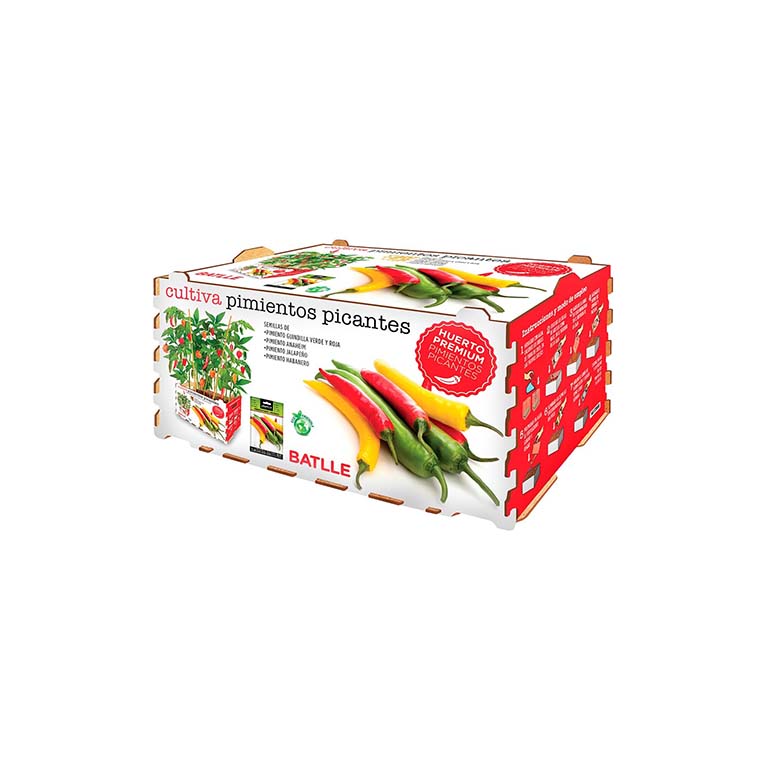 KIT HUERTOS PREMIUM PIMIENTOS PICANTES | Kreo Jardiner&iacute;a