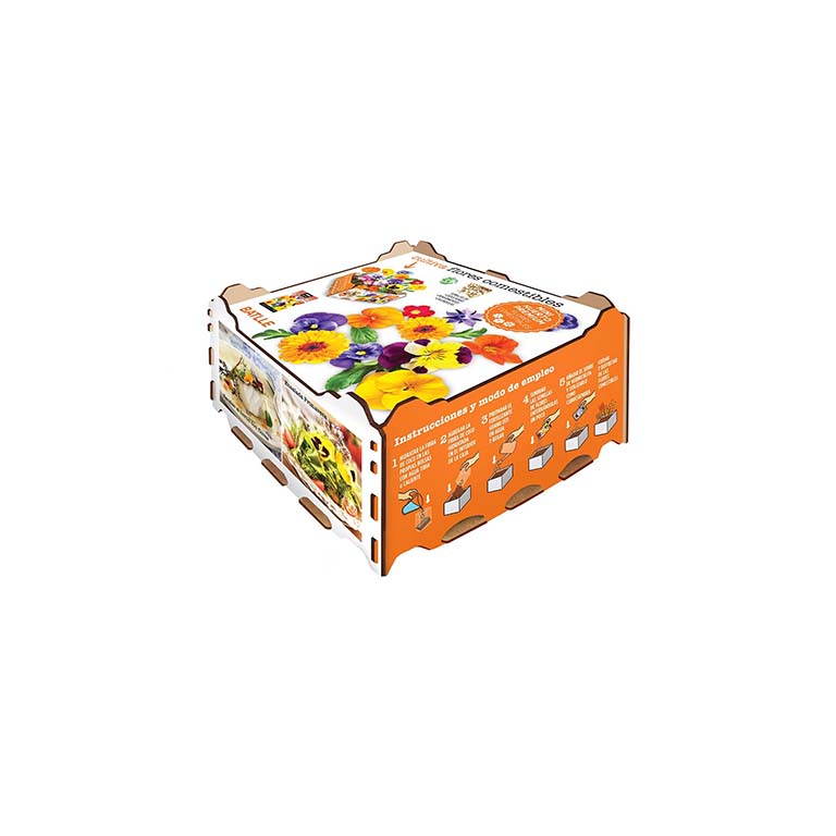 KIT HUERTO PREMIUM FLORES COMESTIBLES | Kreo Jardiner&iacute;a